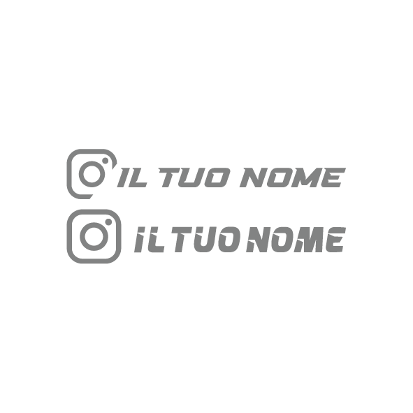 Adesivo Instagram personalizzato (1 pz)