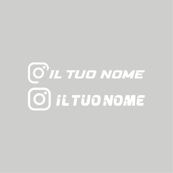 Adesivo Instagram personalizzato (1 pz)